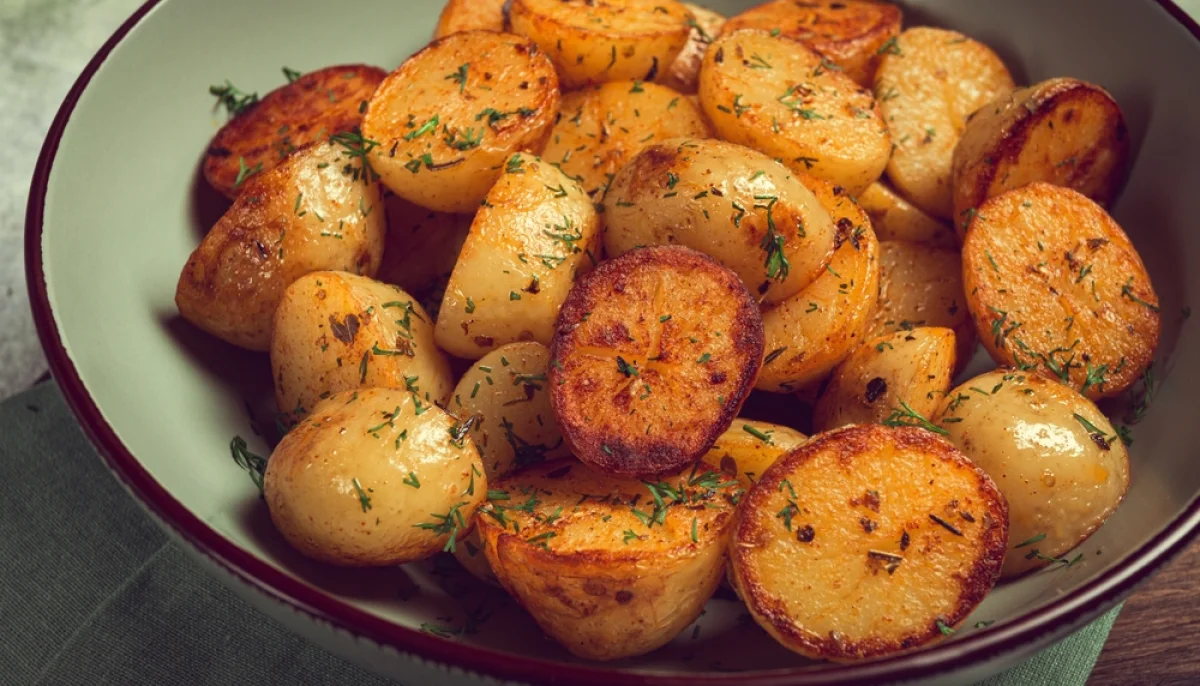 Pommes de terre rôties ail & thym