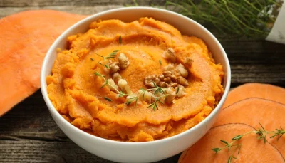 Purée de patate douce rapide