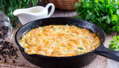 Quiche sans pâte aux poireaux