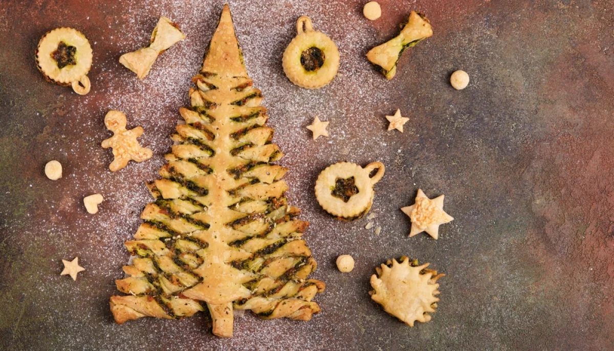 Sapin feuilleté au pesto