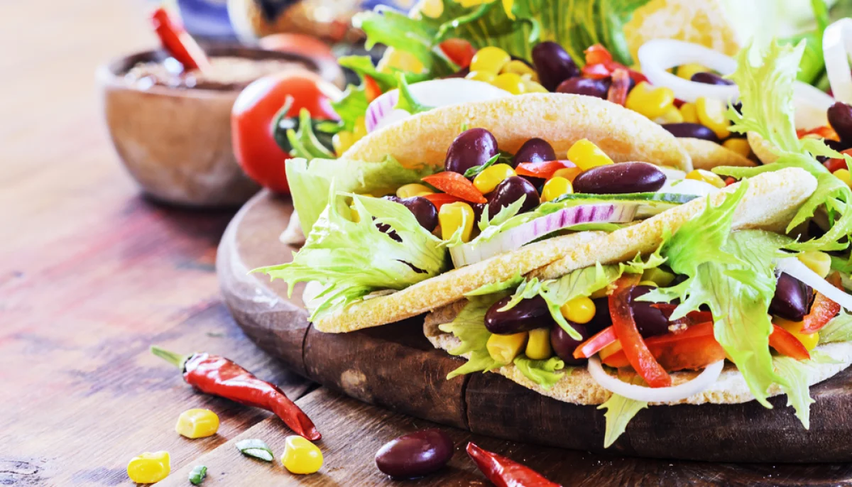 Tacos végé aux haricots rouges