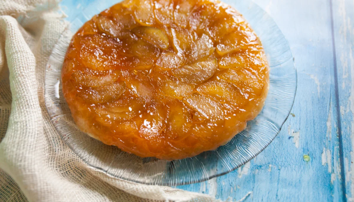 Tarte renversée aux poires et caramel