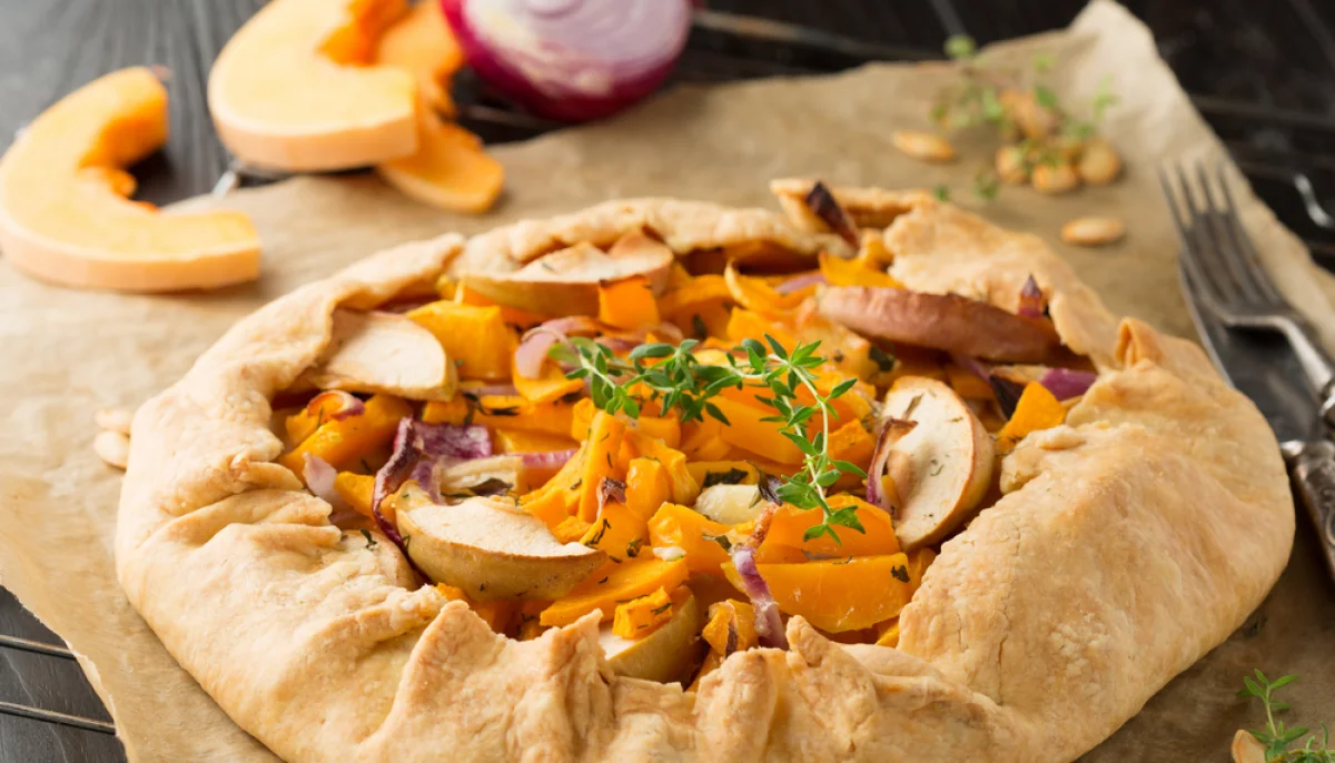 Tarte rustique aux légumes d'automne