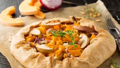 Tarte rustique aux légumes d'automne