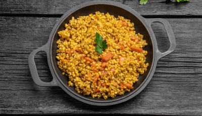 Boulgour aux légumes d’hiver