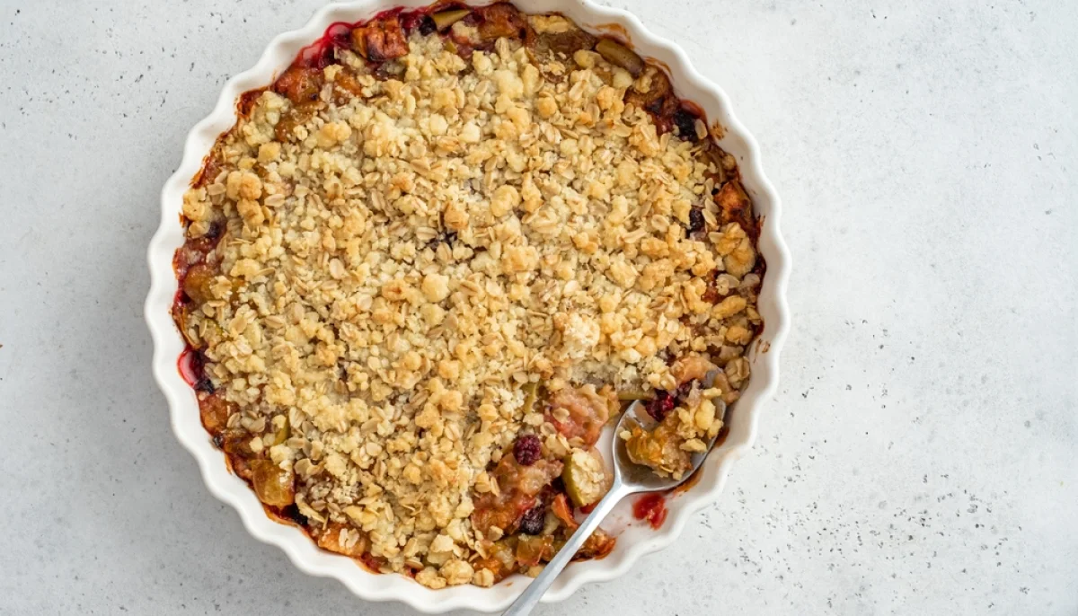 Crumble pomme-avoine
