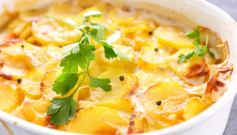 Gratin de pommes de terre au lait