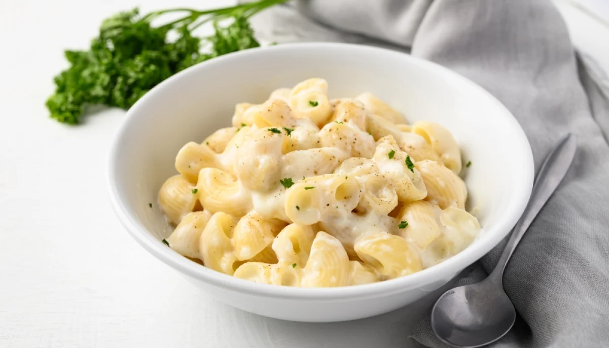 Pâtes au fromage frais et herbes
