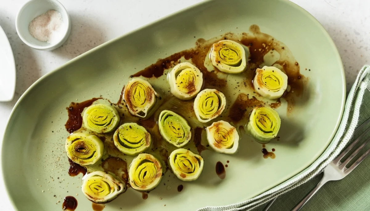 Poireaux vinaigrette tièdes