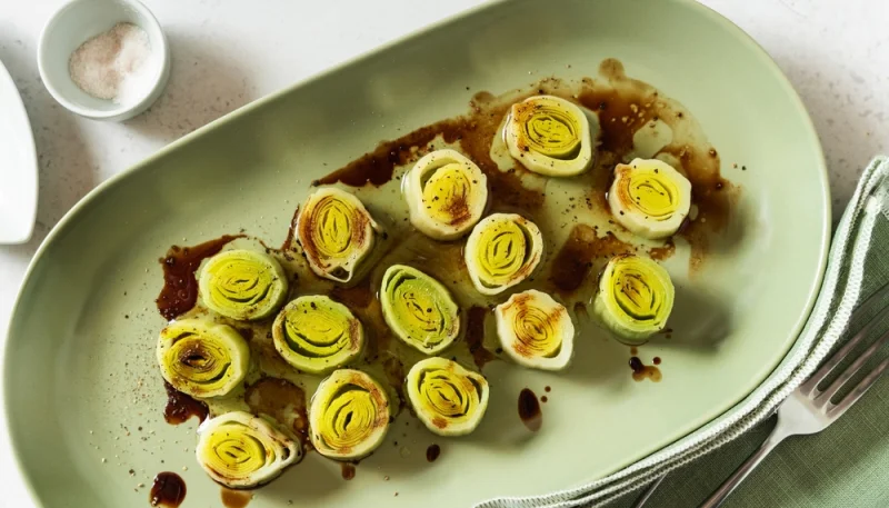 Poireaux vinaigrette tièdes