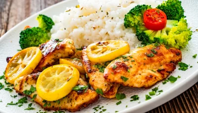 Poulet sauté ail & citron