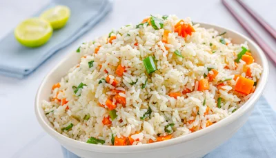 Riz aux carottes rôties