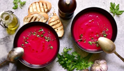Soupe de betterave au cumin