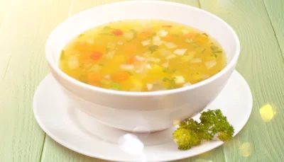 Soupe paysanne au chou vert