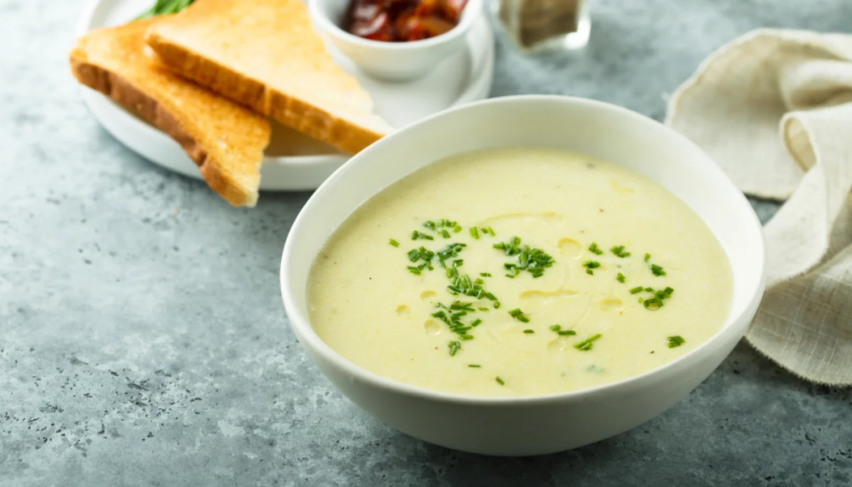 Velouté de céleri-rave et pomme