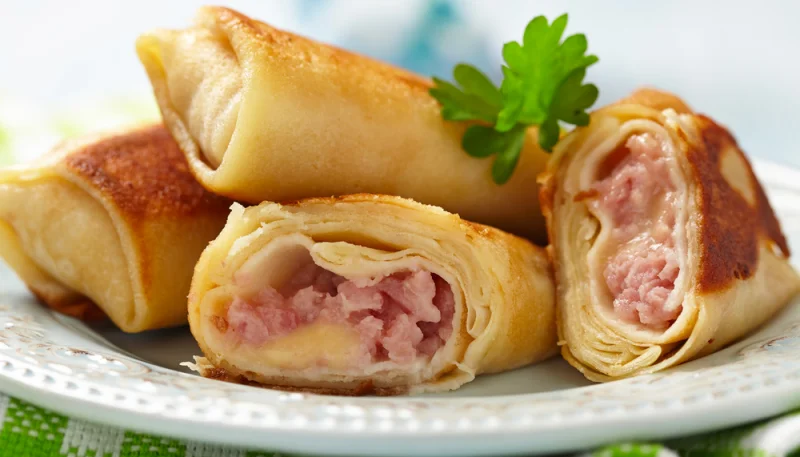 Crêpes salées jambon-fromage