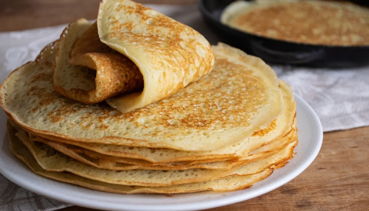 Crêpes sucrées vanille & sucre