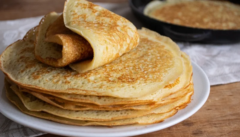 Crêpes sucrées vanille & sucre