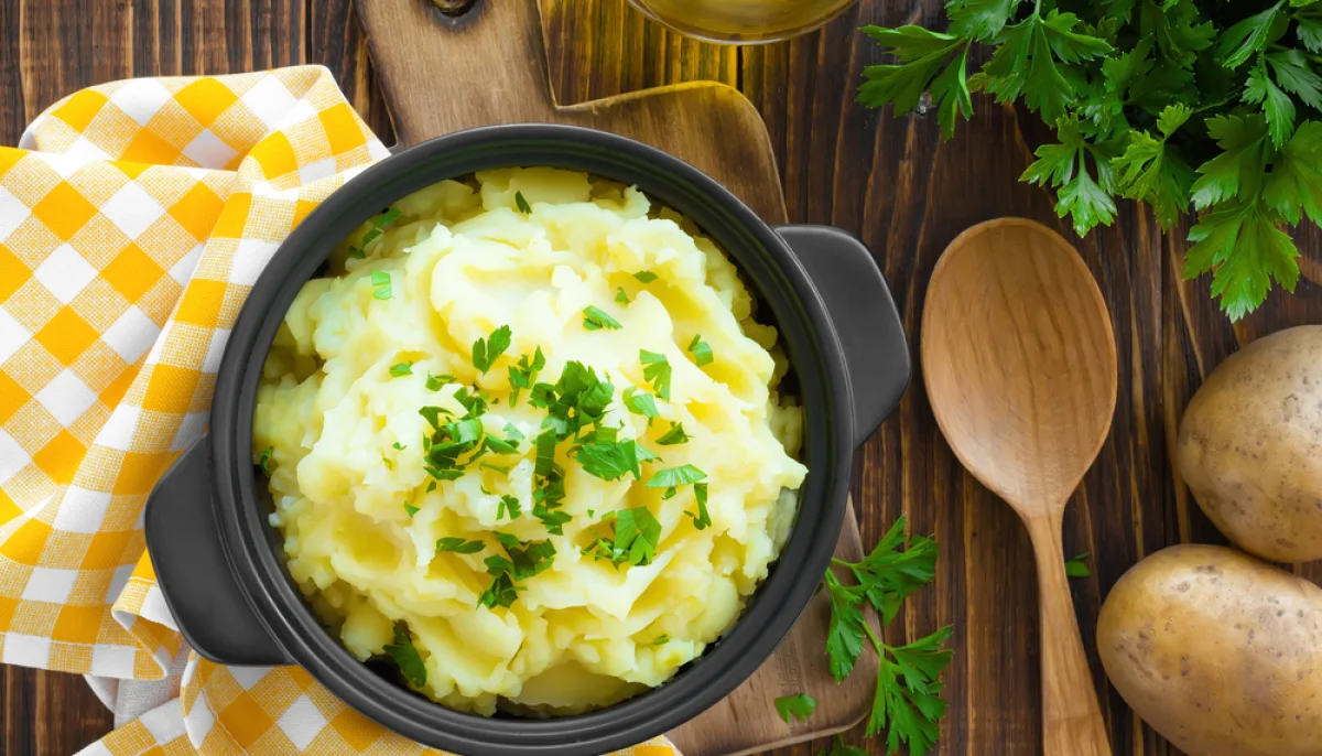 Écrasé de pommes de terre aux herbes