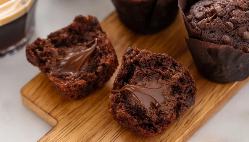 Muffins chocolat cœur fondant