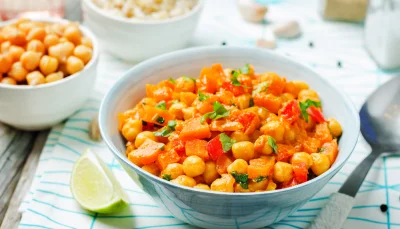 Poêlée carottes & pois chiches