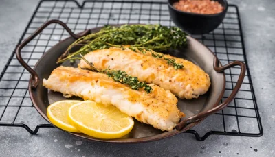 Poisson au four citron-thym