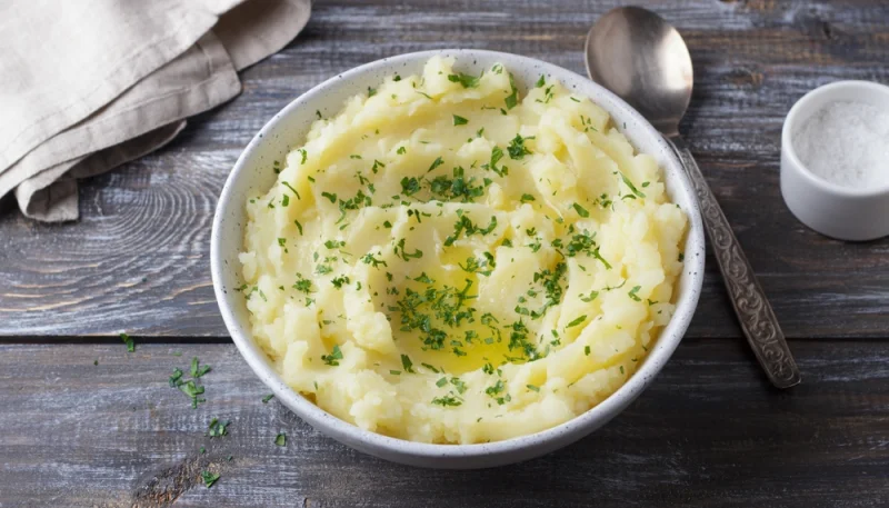 Pommes de terre écrasées à l’huile