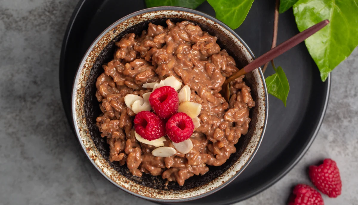 Riz au lait chocolat noir