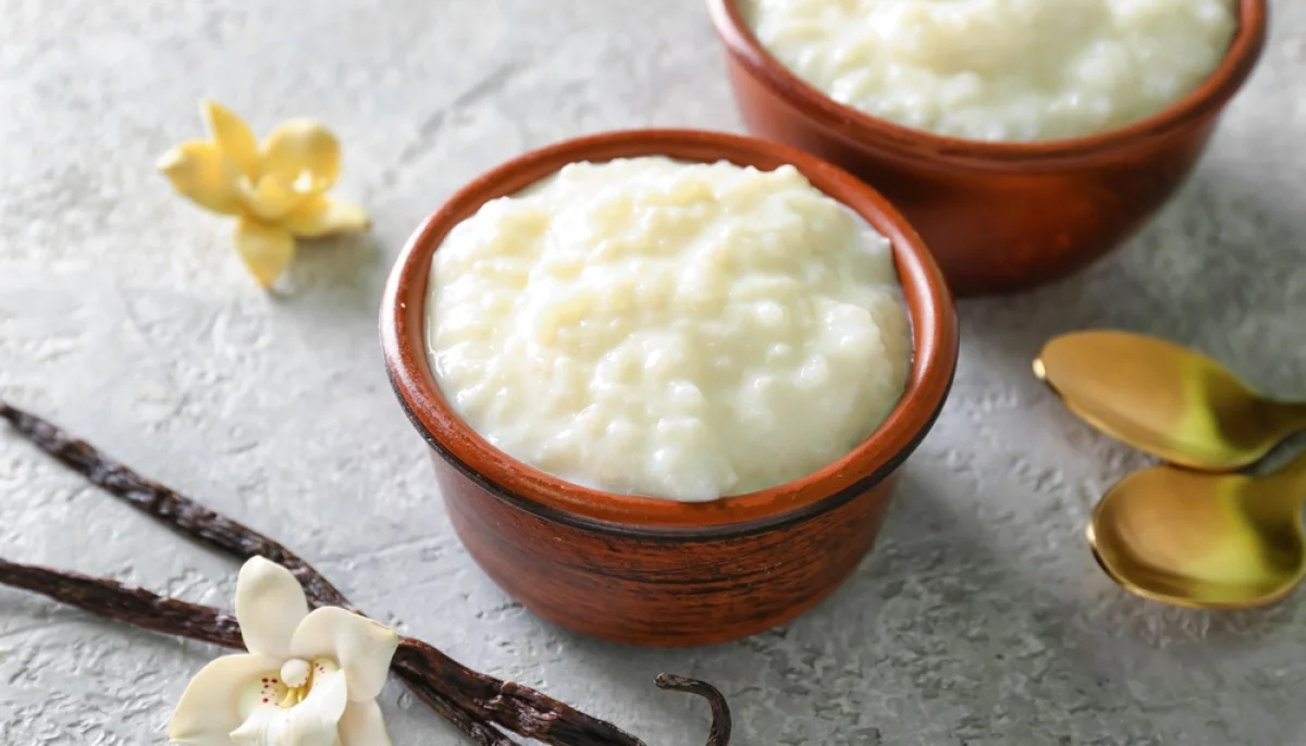 Riz au lait coco-vanille