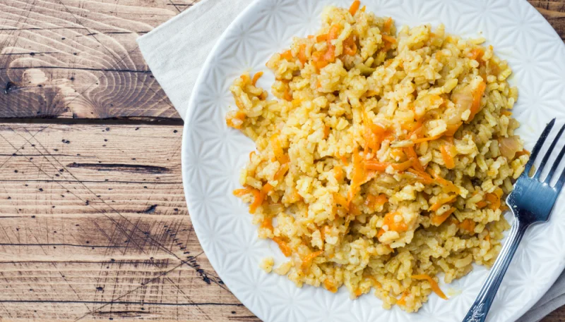 Riz pilaf aux légumes racines