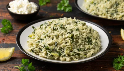 Riz sauté ail & persil