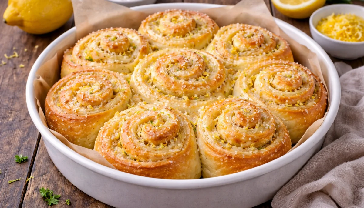 Brioche roulée sucre-citron