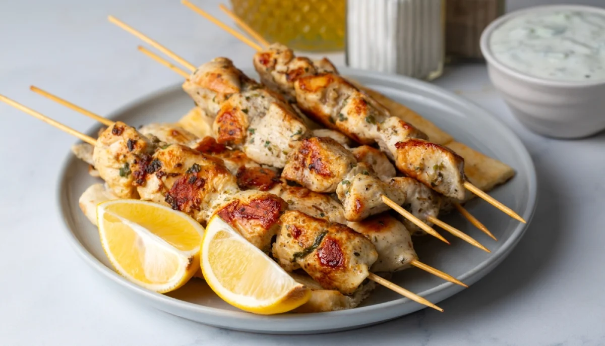 Brochettes de poulet au citron