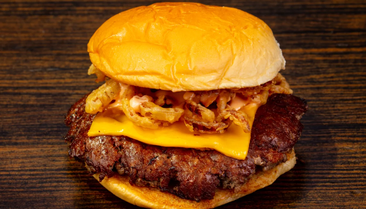 Burger maison bœuf & oignons