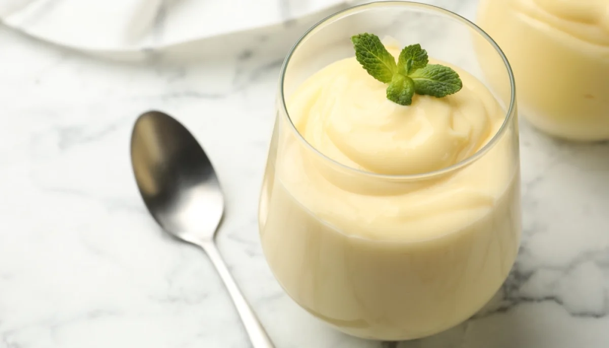 Crème dessert chocolat blanc-citron