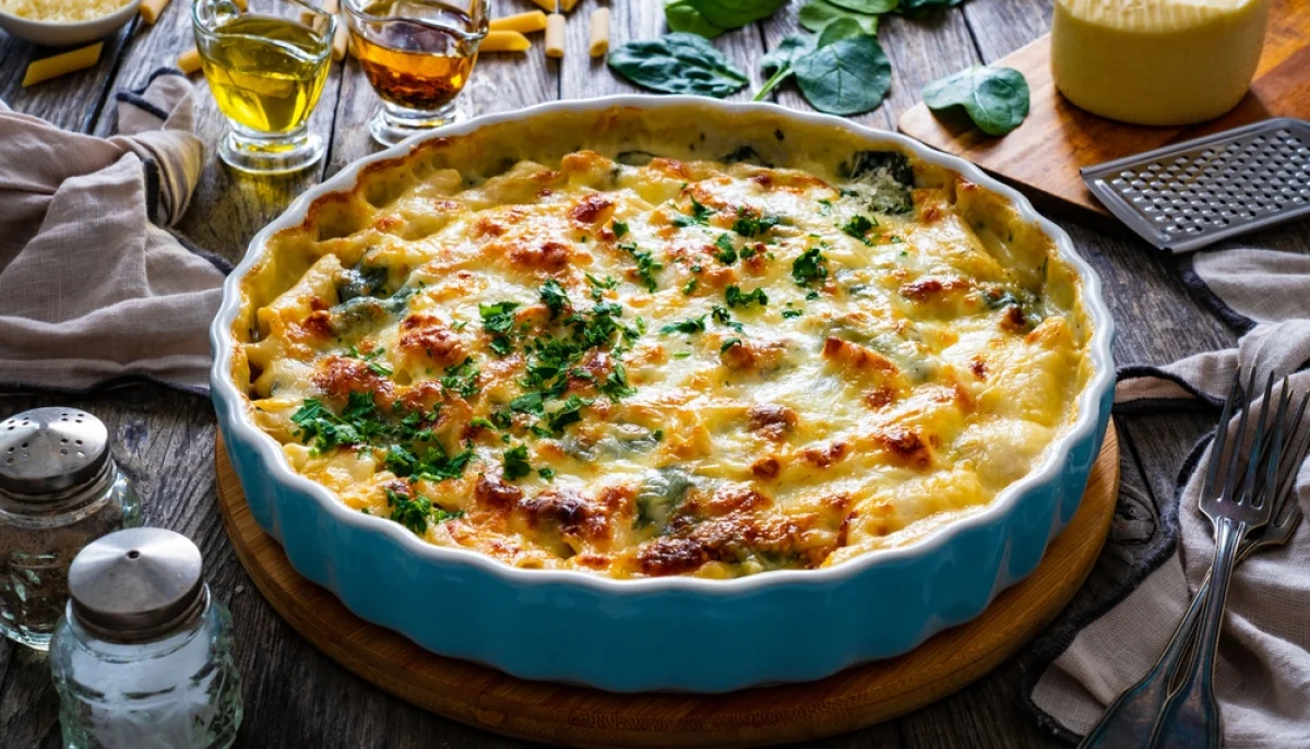 Gratin d’épinards fromage