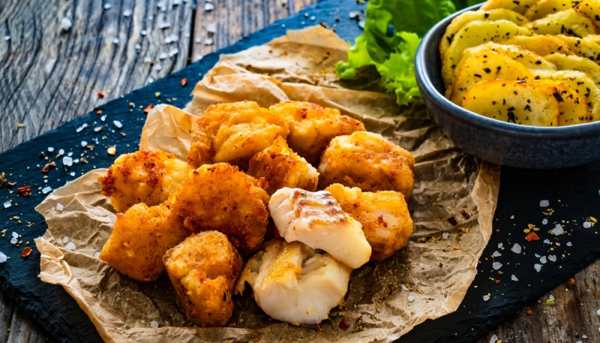 Nuggets de poisson au four