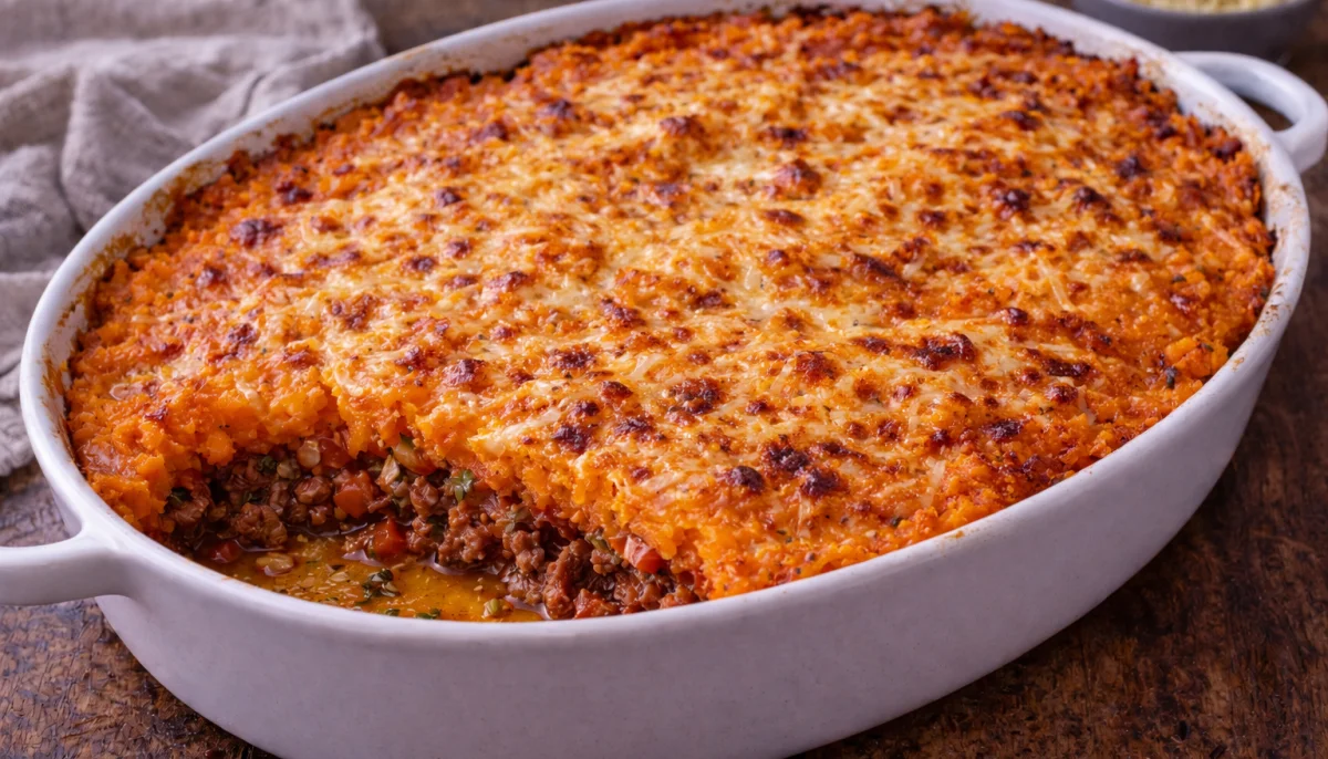 Parmentier patate douce-bœuf