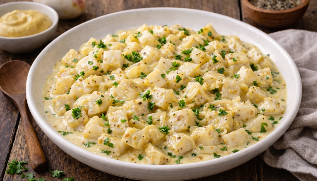 Poêlée de navets à la moutarde douce