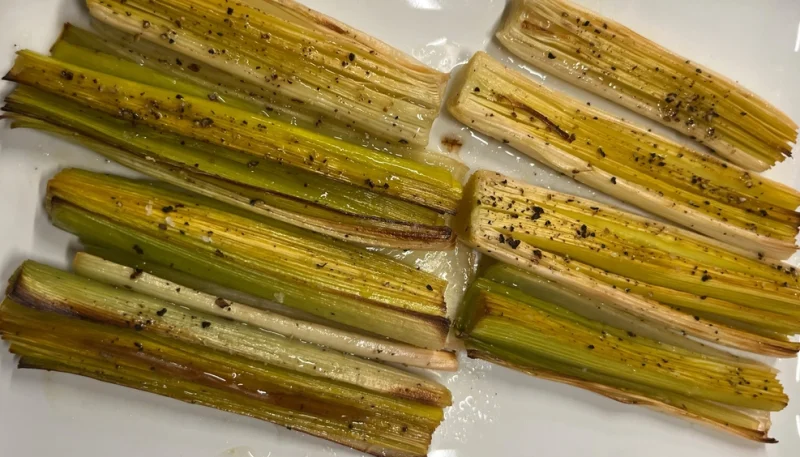 Poireaux rôtis au four