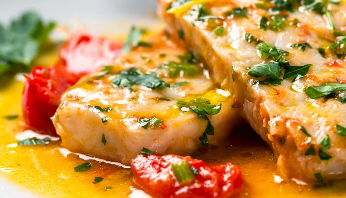 Poisson blanc au pamplemousse