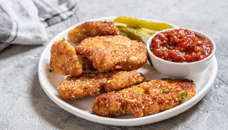 Poulet croustillant au sésame