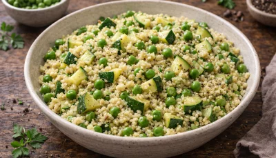 Boulgour aux légumes verts express