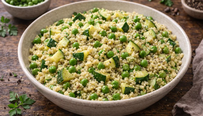 Boulgour aux légumes verts express