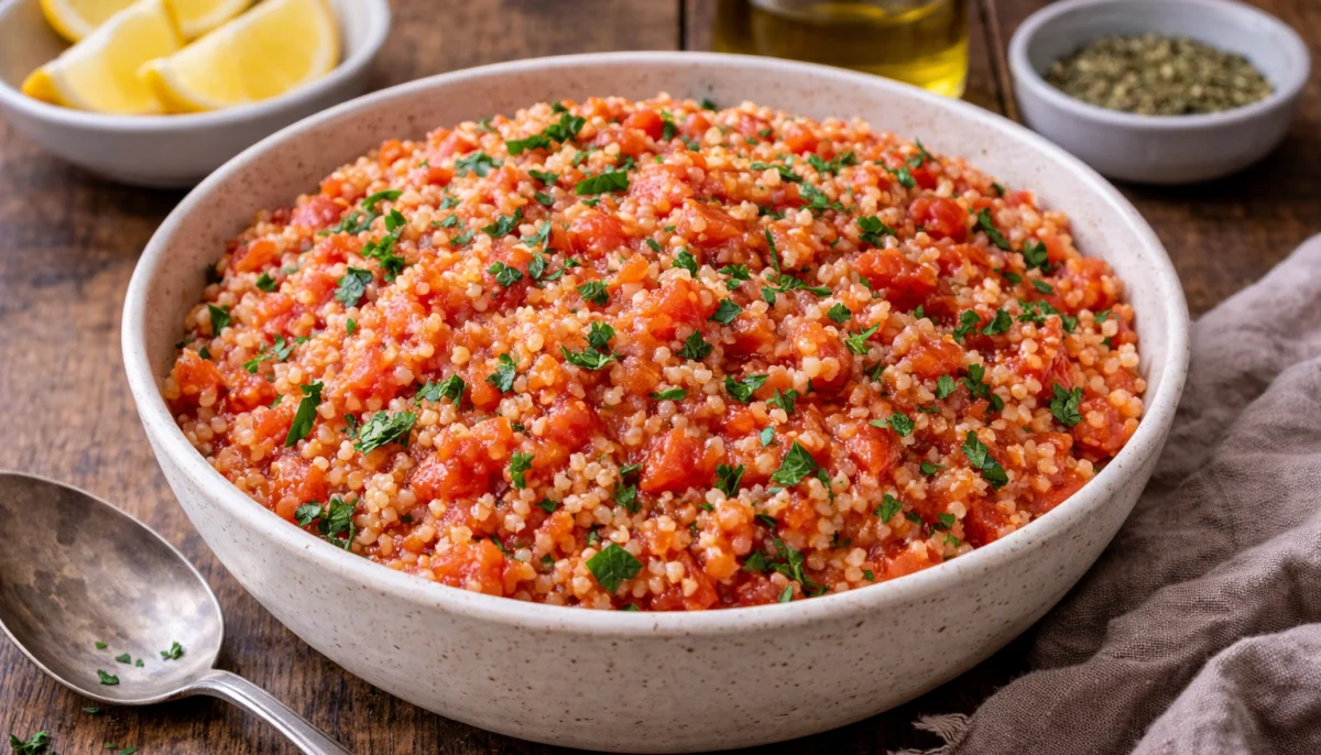 Boulgour tomate herbes express