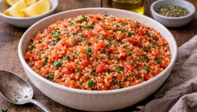 Boulgour tomate herbes express
