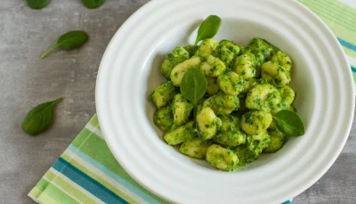 Gnocchis poêlés aux épinards