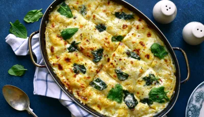 Lasagnes poulet épinards familiales