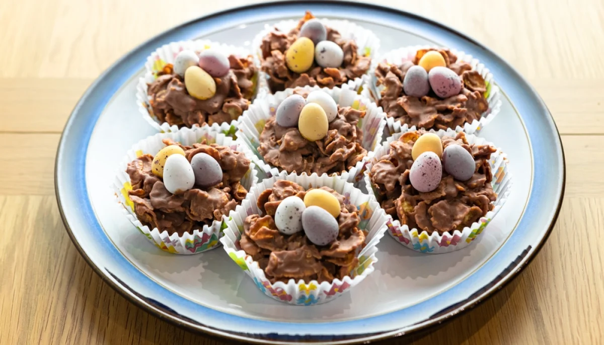 Nids de pâques chocolat faciles