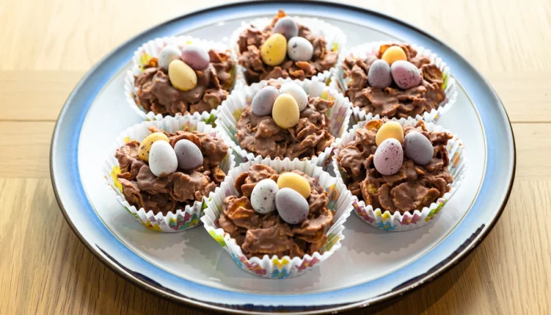 Nids de pâques chocolat faciles